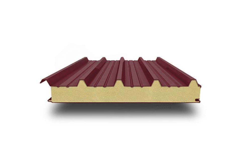 Кровельная сэндвич-панель ППУ, 1200х120 мм, 0.5/0.5, Norman