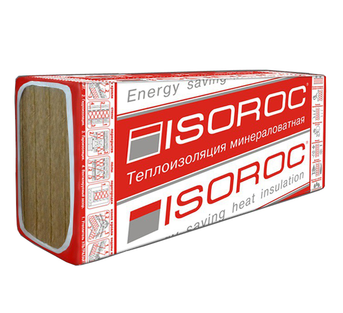Утеплитель ISOROC Изолайт-ЛЮКС 1000х600х170 мм
