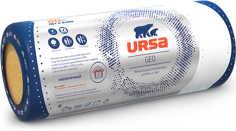 Утеплитель Ursa Geo М-11Ф 50х1200х18000